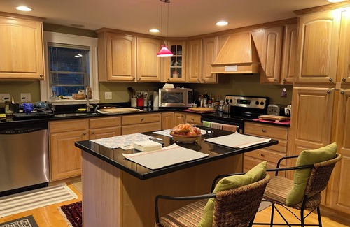 Inman Square House | Award-winning Queen size bedroom suite near Harvard, MIT at Central SQ Cambridge