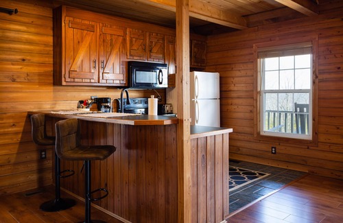 Pine Creek Cabin | Awesome views - private mountaintop cabin - outdoor fire pit + pet friendly!