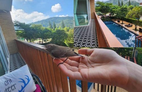 Mu Si Apartment | Bann Khao Yai 50 Sqm-Corner, King bed, Balcony