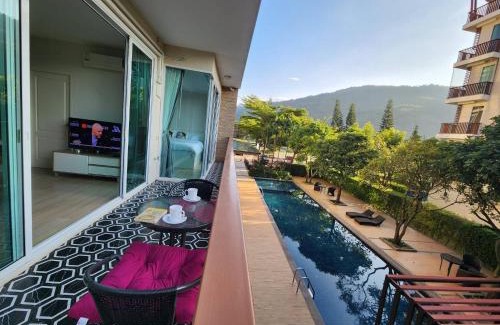 Mu Si Apartment | Bann Khao Yai 50 Sqm-Corner, King bed, Balcony