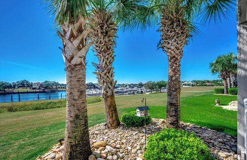 North Myrtle Beach Condo | Barefoot Resort Studio | Pool, Balcony & Waterway Views