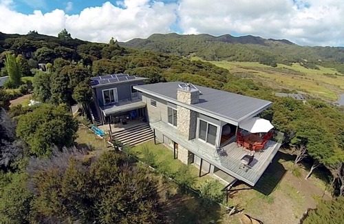 Tryphena House | Barrier Headquarters entire complex. Unobstructed 270 degree view beach/mountain