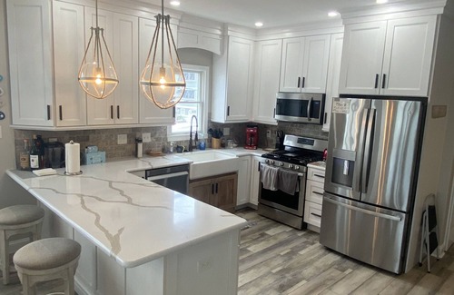 Sea Isle City House | Bay front Luxury home with a boat slip and jet ski's docking