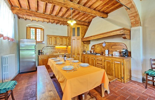 Sant'Andrea in Percussina Villa | Beautiful private villa with hot tub, private pool, A/C, WIFI, TV, panoramic view, close to Florence