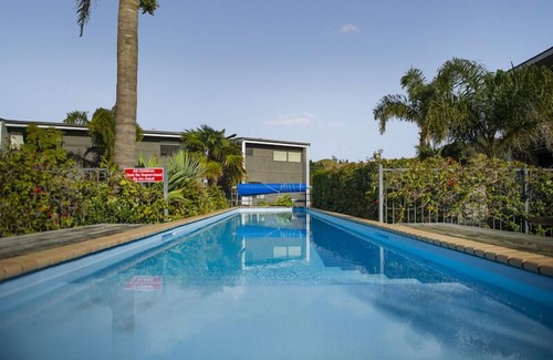 Whitianga Apartment | Beach front apartment at Aqua Soleil complex with use of the lap pool & spa.