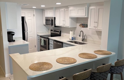 Gulf Shores Condo | Beach Front, Balcony access from den and master, Spacious living, fully equipped