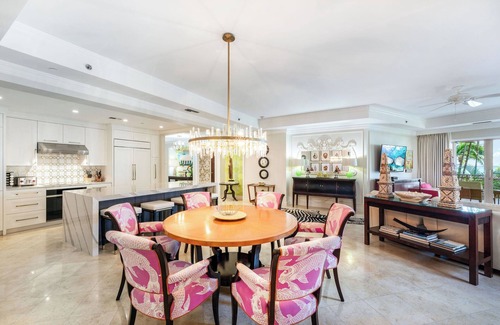 Seven Mile Beach Condo | Beach view condo with bunk beds overlooking 7Mile Beach at The Ritz-Carlton