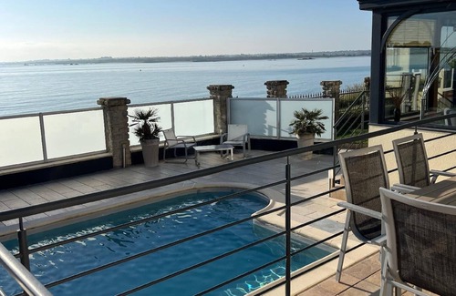 Plouneour-Brignogan-Plages House | Beach villa private pool private beach access