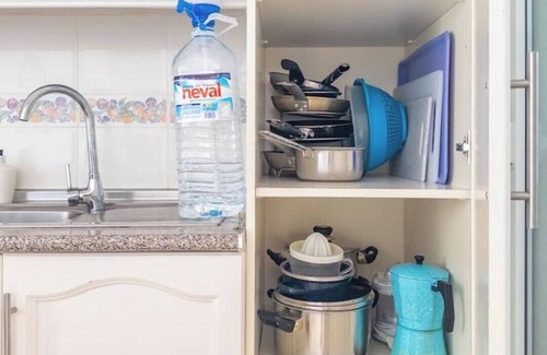 Vera Beach Apartment | Beachfront flat: King bed, pool, parking, heated