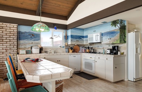 Oceano House | Beachfront home with amazing ocean views, a two-level deck, and bikes