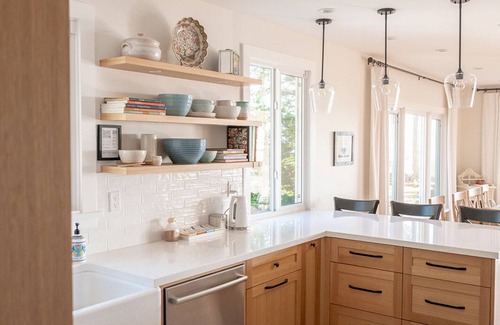 Regional District of Nanaimo House | Beachfront luxury home with expansive deck, amazing views and BBQ patio!