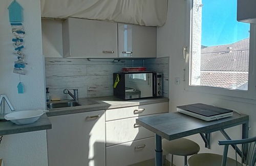 Le Penon Apartment | Beachfront Seignosse Studio, west loggia