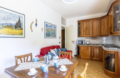 San Bartolomeo al Mare Apartment | Beautiful apartment for 4 guests with pool, WIFI, TV, terrace and panoramic view