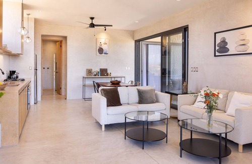 Todos Santos Apartment | Beautiful 1st Story Front-Row Beach Located Condo with Unobstructed Ocean Views