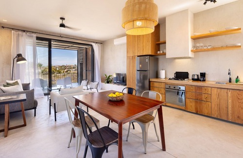 Todos Santos Apartment | Beautiful 2nd Story Front-Row Beach Located Condo with Unobstructed Ocean Views