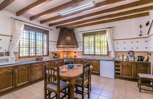 Villanueva del Trabuco House | Beautiful and spacious semi-detached house with heated outdoor pool and solar panels.