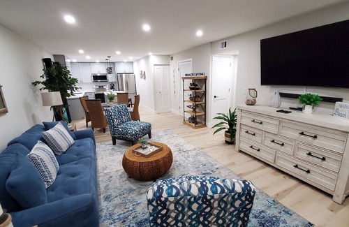 Independence Square Condo | Beautiful Beach Front Building & Patio, Private Beach Closet & Beach Entrance