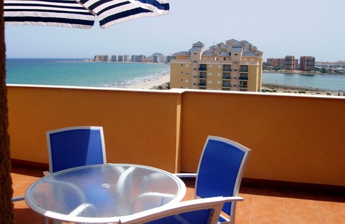 San Javier Apartment | Beautiful, double BEACH FRONT Penthouse, Breathtaking View, Wi-Fi, SAT TV, Pool