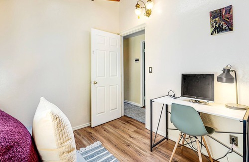 Forestville House | Beautiful home with hot tub, deck, grill, fireplace, writer's studio & office