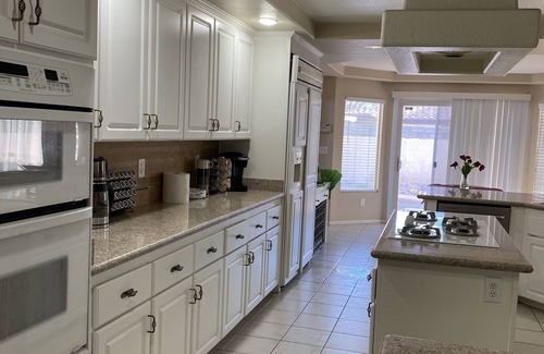 El Capitan Ranch House | Beautiful master bedroom with pool