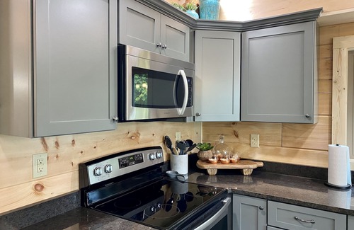 Caton Cabin | Beautiful new construction 2 bedroom cabin with loft and hot tub!