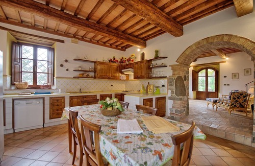 Montalcino Villa | Beautiful private villa for 8 people with private pool, WIFI, patio, panoramic view and parking