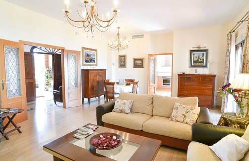 La Cala del Moral House | Beautiful private villa for 9 guests with A/C, private pool, WIFI, TV and patio