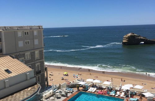 Biarritz Apartment | Beautiful studio at the miramar. Full South and feet in the water.