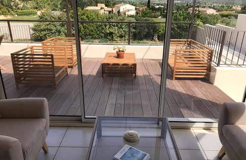 Gargas Villa | Beautiful villa pool view 180 Luberon +2 houses & garden near Roussillon 300m2