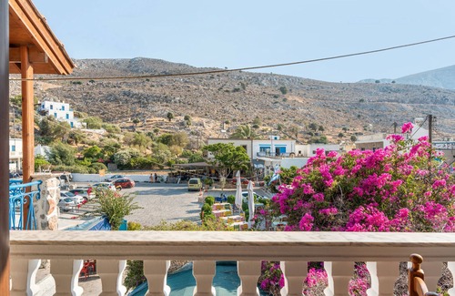 Kalymnos Apartment | Bed and Breakfast 'Double Room No 4' with Sea View, Wi-Fi and Air Conditioning