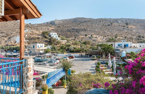 Kalymnos Apartment | Bed and Breakfast 'Double Room No 4' with Sea View, Wi-Fi and Air Conditioning