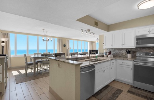 Gulf Lagoon Beach Condo | BEST VIEWS OF GULF HUGE WRAPAROUND BALCONY! 2 SETS OF BCH SRVC INCL!