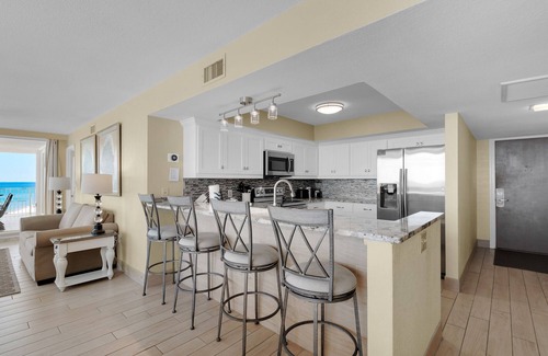 Gulf Lagoon Beach Condo | BEST VIEWS OF GULF HUGE WRAPAROUND BALCONY! 2 SETS OF BCH SRVC INCL!