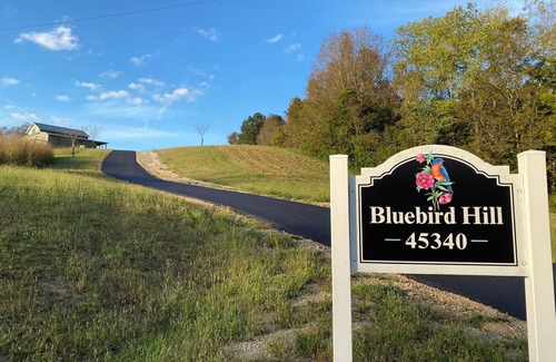 Guysville House | Bluebird Hill - rolling hills, meadows, large deck, fire pit, 3 bedroom, 2 bath