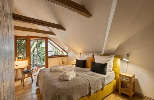 Prague 1 Apartment | Bohemian Chic 2 Bedroom 2 Bathroom Loft with Hanging Chair