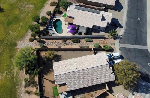 Casa Grande Villa | Boho Chic Arizona Villa w Pool & Mini Golf