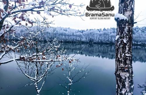 Czarna House | Brama Sanu - z prywatną linią brzegową Jeziora Solińskiego - pomosty - pontony - basen sezonowy