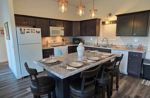 Evart House | Brand New Barndominium on 40 Acres with Private Lake