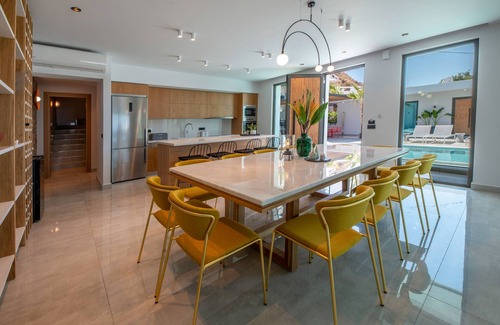 Kissamos Villa | Brand new Villa Lydia, indoor heated pool, sea view, ideal for big groups