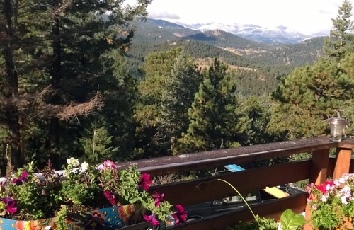 Evergreen Meadows Apartment | Breathtaking Mountaintop Views, private steambath, 2 decks, 3 mi.es from town.
