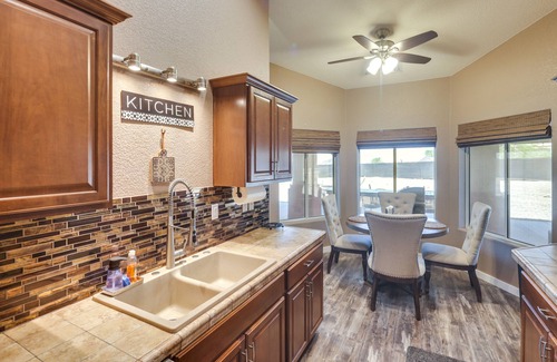 Sunridge Estates House | Bullhead City Oasis w/Fire Pit + Mtn View!