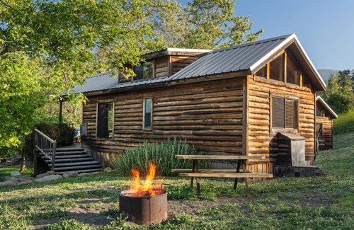 Goleta Cabin | Cabin | Creek Deck + Firepit | No Hidden Fees