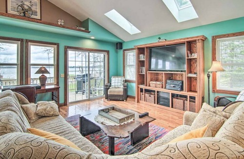 Salem Lakes House | Camp Lake Vacation Home with game room , fishing boat and paddleboat included!