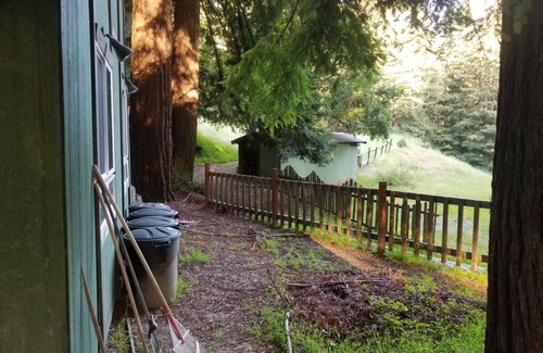 Los Gatos RV Rental | Camp Site Large Group with Hot Water Shower in Redwood Forest Retreat