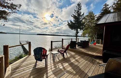 Presque Isle Cabin | Camp Windy Dock: Enjoy the Crisp Fall Air and Lakeside Charm