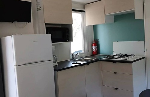 Fabrezan House | Camping Le Pinada * - Mobil Home COQUELICOT, JONQILLE - 3 bedrooms - Recent - 30m2 6 people