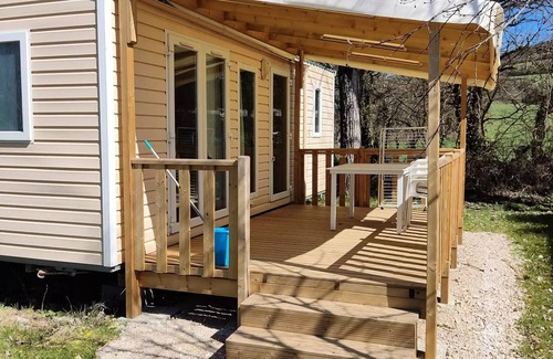 Recoules-Previnquieres House | Camping Le Plô * - Mobile home 4 people