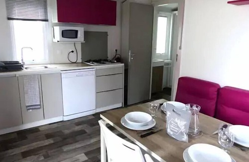 Sanguinet House | Camping Lou Broustaricq* - Mobile home Bornéo 3 Rooms 4 People Air Conditioned