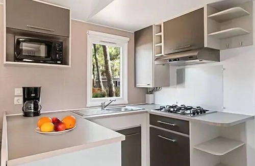 Houlgate House | Campsite La Vallée* - Mobile home Comfort XL 3 rooms 4 people - TV