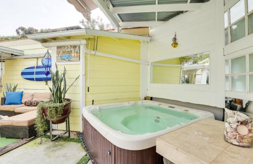 Carlsbad House | Carlsbad Bungalow Patio, Hot Tub, Close to Beach!
